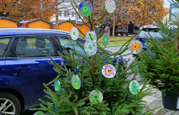 Vánoční stromečky ze školní družiny