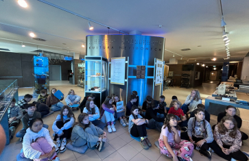 Páťáci v Technickém muzeu v Brně