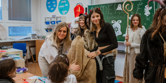 Mikulášské veselí na 1. stupni