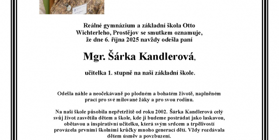 Smuteční oznámení